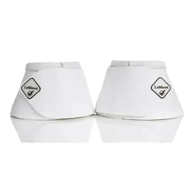 LeMieux WrapRound Leather Over Reach Boots White White Medium Over Reach Boots