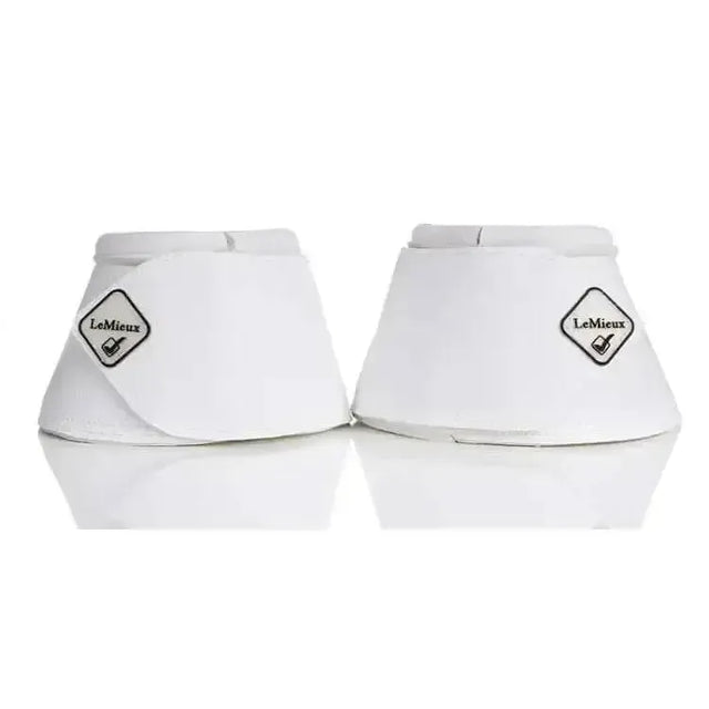 LeMieux WrapRound Leather Over Reach Boots White White Medium Over Reach Boots