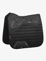 LeMieux X-Grip Silicone Dressage Square Black Large Black Dressage Saddle Pads