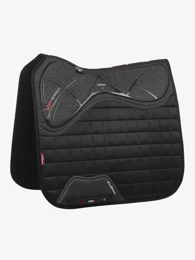 LeMieux X-Grip Silicone Dressage Square Black Large Black Dressage Saddle Pads