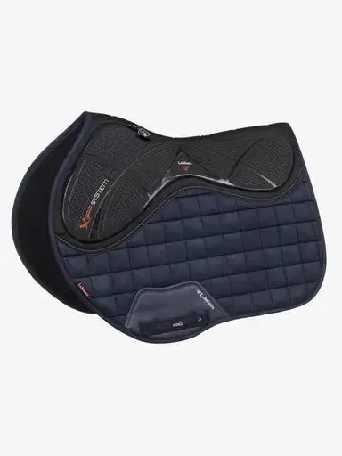 LeMieux X-Grip Silicone EuroJump Square Navy Large Navy Saddle Pads