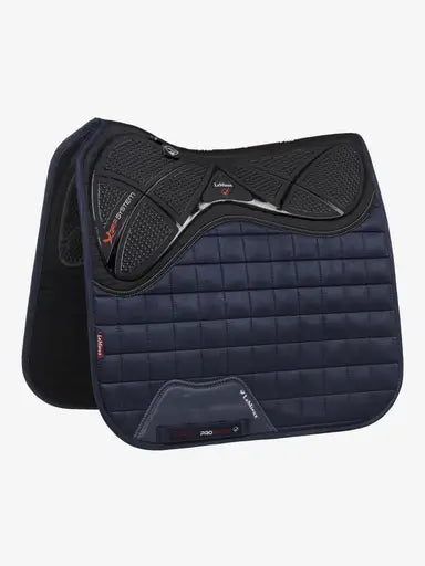LeMieux X-Grip Twin Sided Dressage Square Navy Large Navy Dressage Saddle Pads