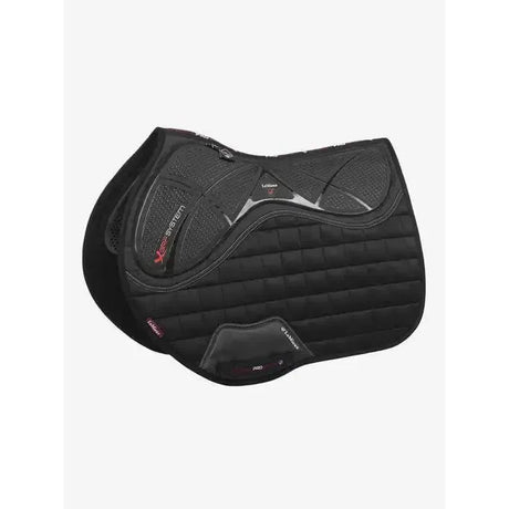 LeMieux X-Grip Twin Sided EuroJump Square Black Large Black Saddle Pads