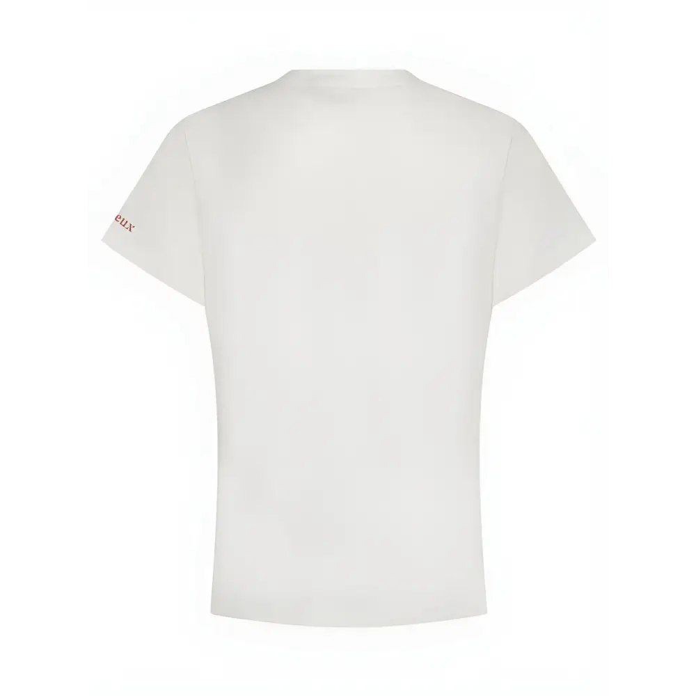 Plain white short-sleeved Lemieux Young Rider Arianna T-Shirt with sleeve logo