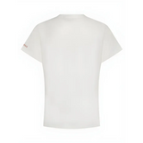 Plain white short-sleeved Lemieux Young Rider Arianna T-Shirt with sleeve logo