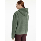 Soft moss-green fleece lemieux young rider avalon hoodie rosemary with cozy textured surface and relaxed fit