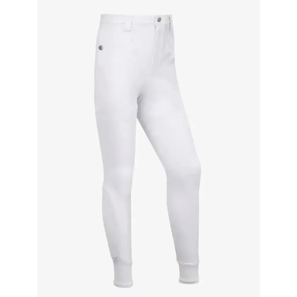LeMieux Young Rider Boys Breech White White 9-10 Years Breeches