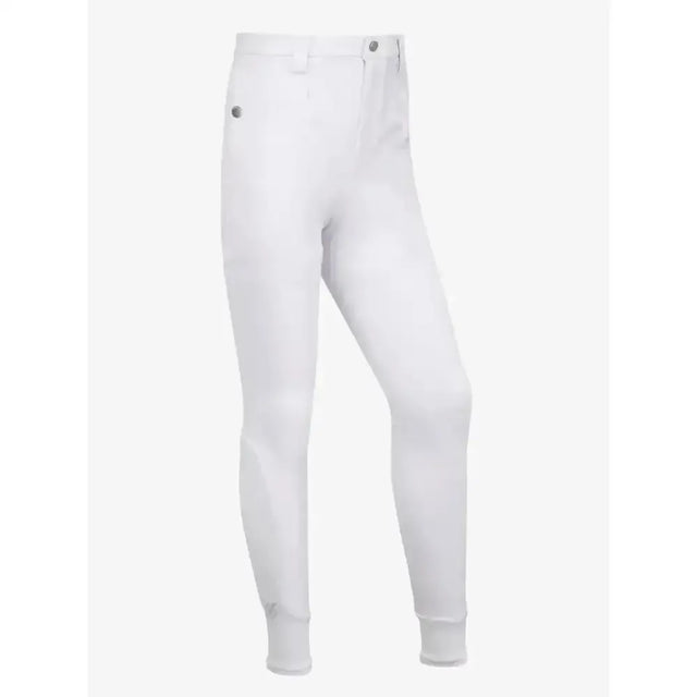 LeMieux Young Rider Boys Breech White White 9-10 Years Breeches