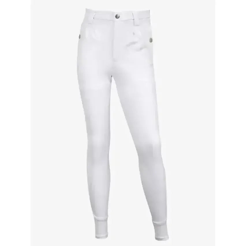 LeMieux Young Rider Boys Breech White White 9-10 Years Breeches