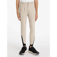 Beige lemieux young rider boys classique breeches with black side panels and elastic cuffs for riding comfort