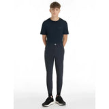 Navy blue lemieux young rider boys classique breeches with fitted design and subtle side pockets for riding comfort