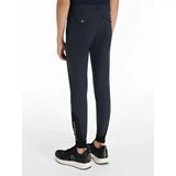 Dark navy lemieux young rider boys classique breeches with sleek fit and subtle branding along lower leg