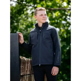 Lemieux Young Rider Boys Waterproof Team Jacket Black Black 7-8 years Outdoor Jackets