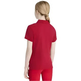 LeMieux young rider classique polo shirt chili red short sleeved with classic collar and neat stitching