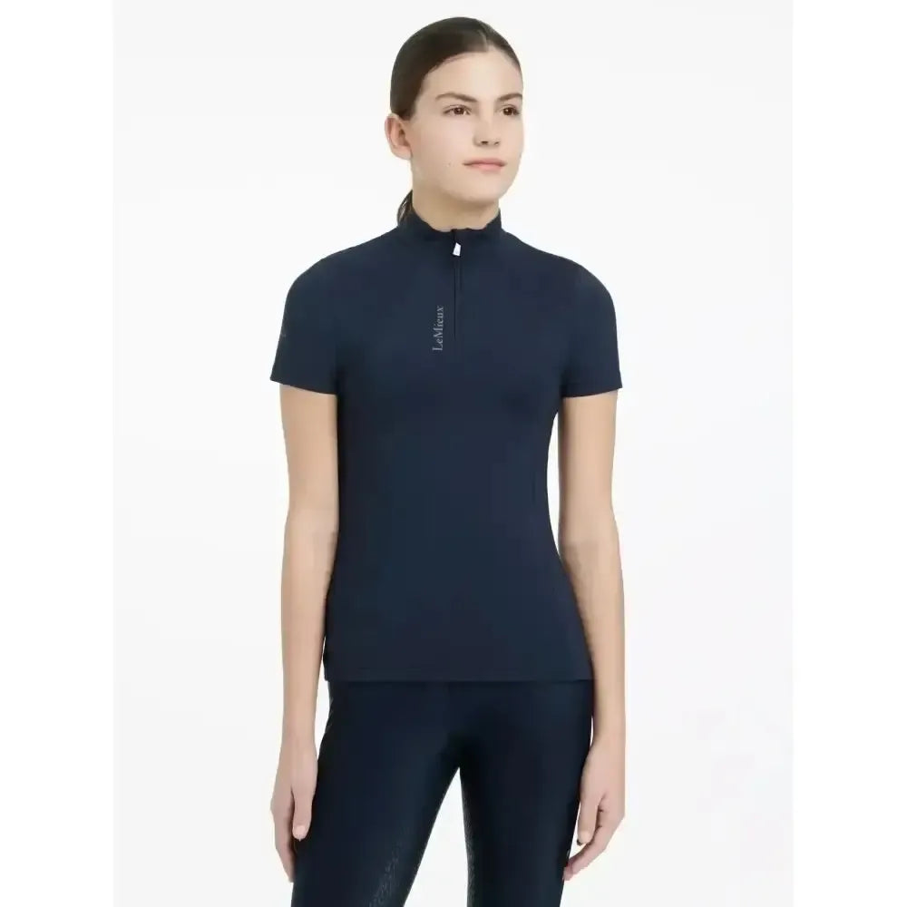 LeMieux Young Rider Classique Short Sleeve Base Layer Navy Navy 7-8 years Base Layers