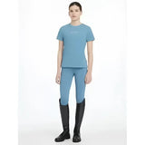 A light blue lemieux young rider classic t-shirt with short sleeves and a subtle logo on the chest