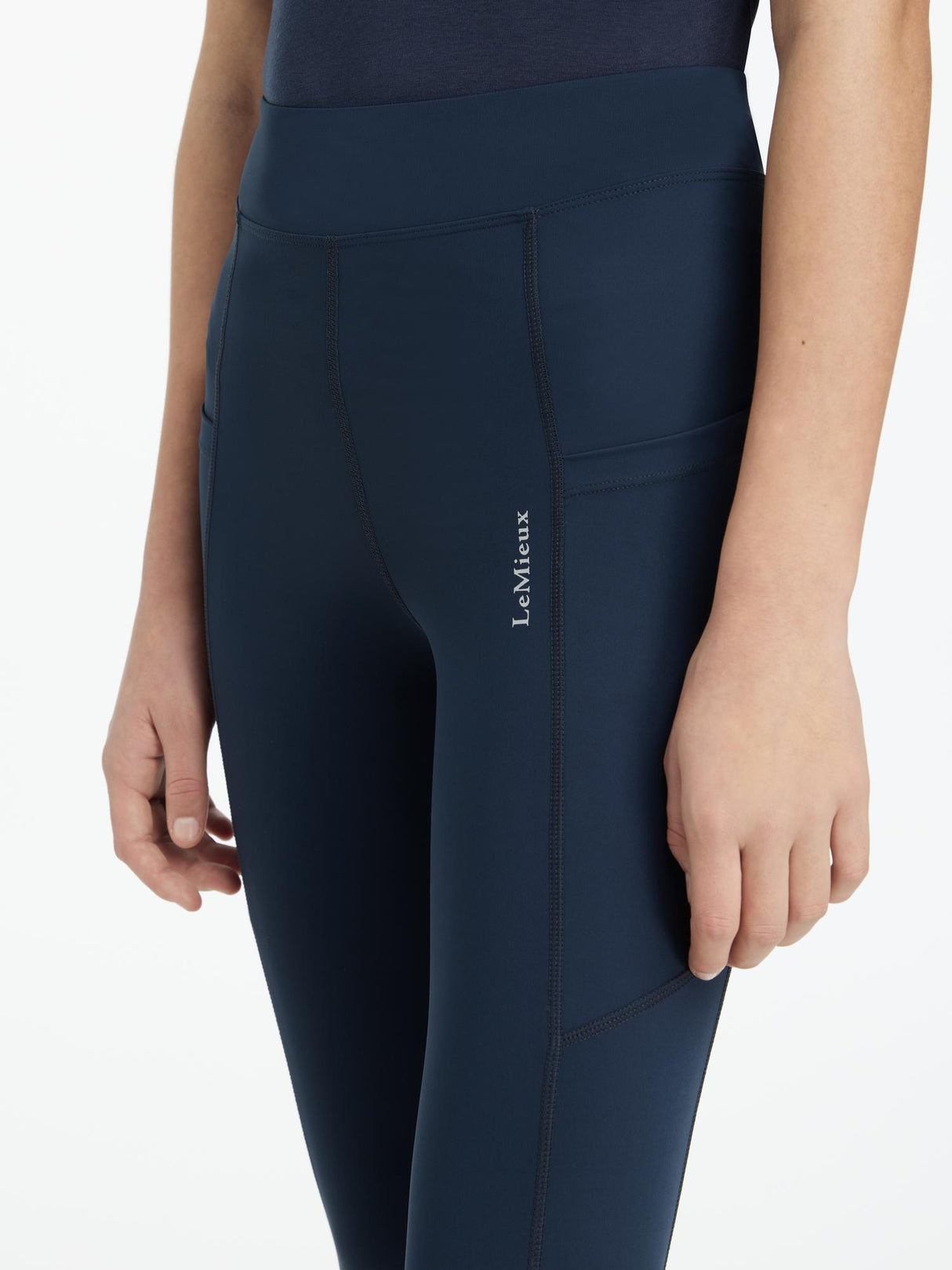 LeMieux Young Rider Darla Sport Legging Navy Navy 7-8 years Riding Tights