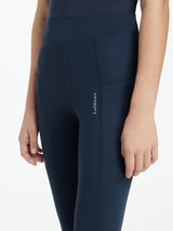LeMieux Young Rider Darla Sport Legging Navy Navy 7-8 years Riding Tights