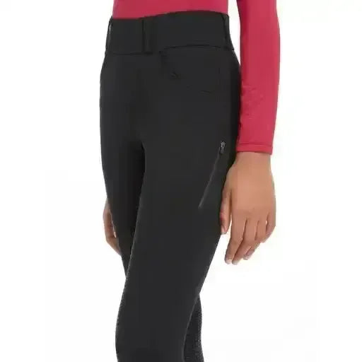 Lemieux Young Rider Ella Winter Breggings Black 7-8 Years Black Riding Tights