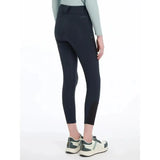 Black lemieux young rider ella winter breggings navy with smooth fit and textured thigh panels for winter riding