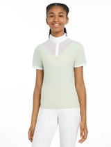 LeMieux Young Rider Eva Short Sleeve Show Shirt Pistachio 7-8 years Pistachio Show Shirts