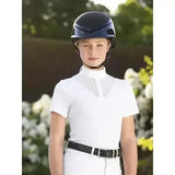 LeMieux Young Rider Eva Short Sleeve Show Shirt White 7-8 Years White Show Shirts