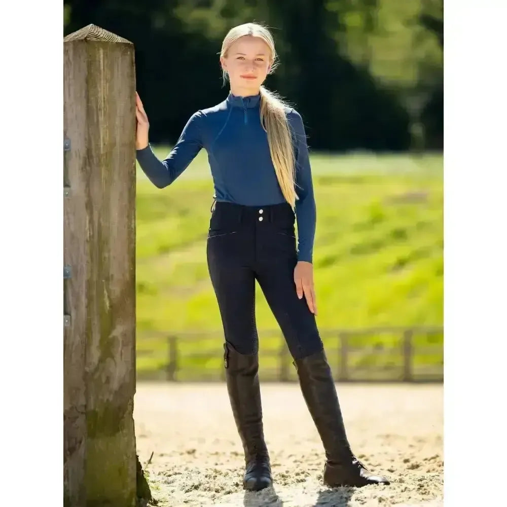 LeMieux Young Rider Freya Pro Breech Navy Navy 11-12 Years Breeches