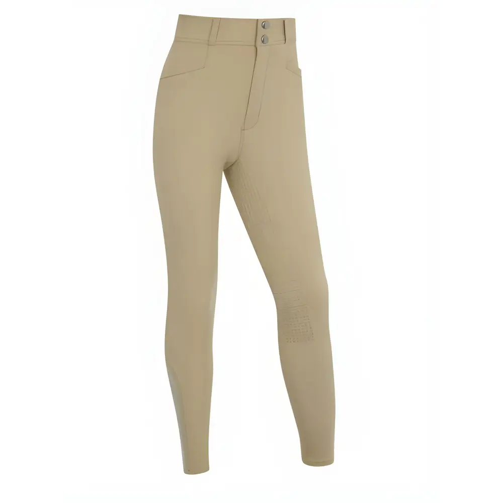 High-waisted beige Lemieux Young Rider Freya Pro Breeches for young riders