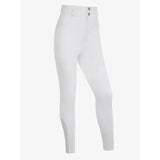 White lemieux young rider freya pro breeches with high waist and button closure for young riders