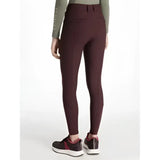Maroon lemieux young rider full seat izzy breeches damson with sleek high waist and subtle side seam detailing