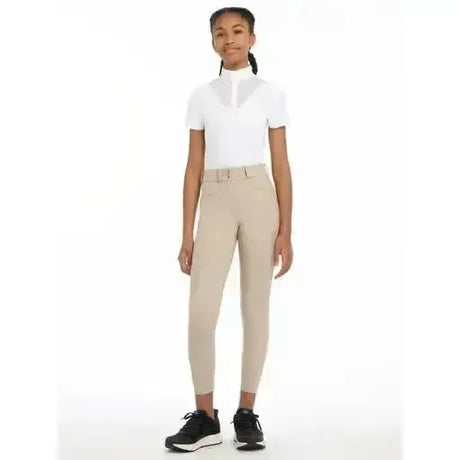 LeMieux Young Rider Izzy Full Seat Breeches Almond Almond 7-8 years Breeches