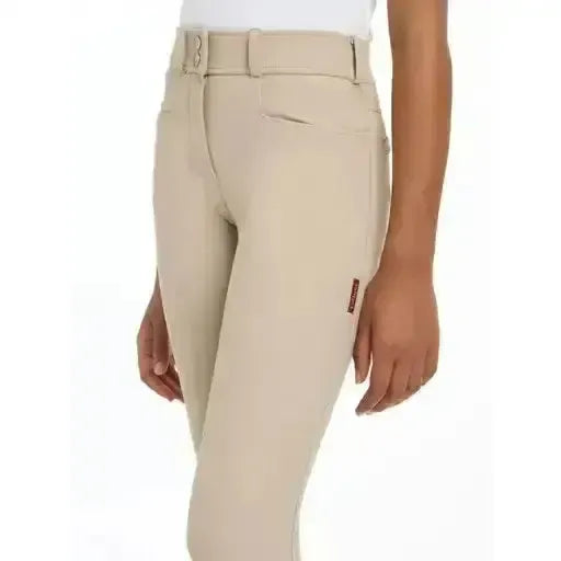 LeMieux Young Rider Izzy Full Seat Breeches Almond Almond 7-8 Years Breeches