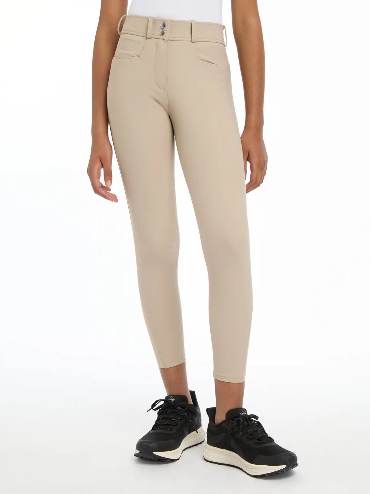 LeMieux Young Rider Izzy Full Seat Breeches Almond Almond 7-8 years Breeches