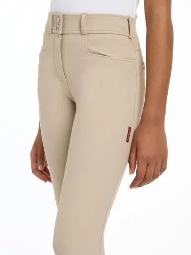 LeMieux Young Rider Izzy Full Seat Breeches Almond Almond 7-8 years Breeches