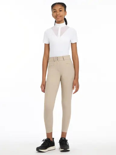 LeMieux Young Rider Izzy Full Seat Breeches Almond Almond 7-8 years Breeches