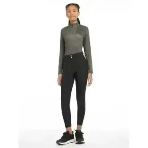 Lemieux Young Rider Izzy Full Seat Breeches Black 7-8 Years Black Breeches