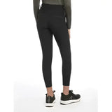 Black lemieux young rider izzy full seat breeches with sleek high waist and subtle side pockets