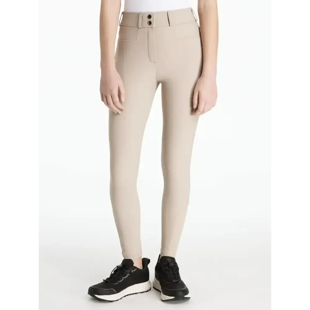 Lemieux Young Rider Izzy Knee Grip Breeches Almond Almond 7-8 years Breeches