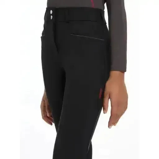 Lemieux Young Rider Izzy Knee Grip Breeches Black 7-8 Years Black Breeches