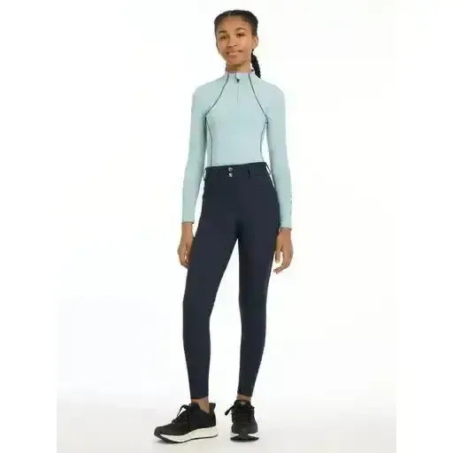 Lemieux Young Rider Izzy Knee Grip Breeches Navy 7-8 Years Navy Breeches