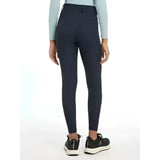 Dark navy lemieux young rider izzy knee grip breeches with sleek tailored design and subtle stitching details