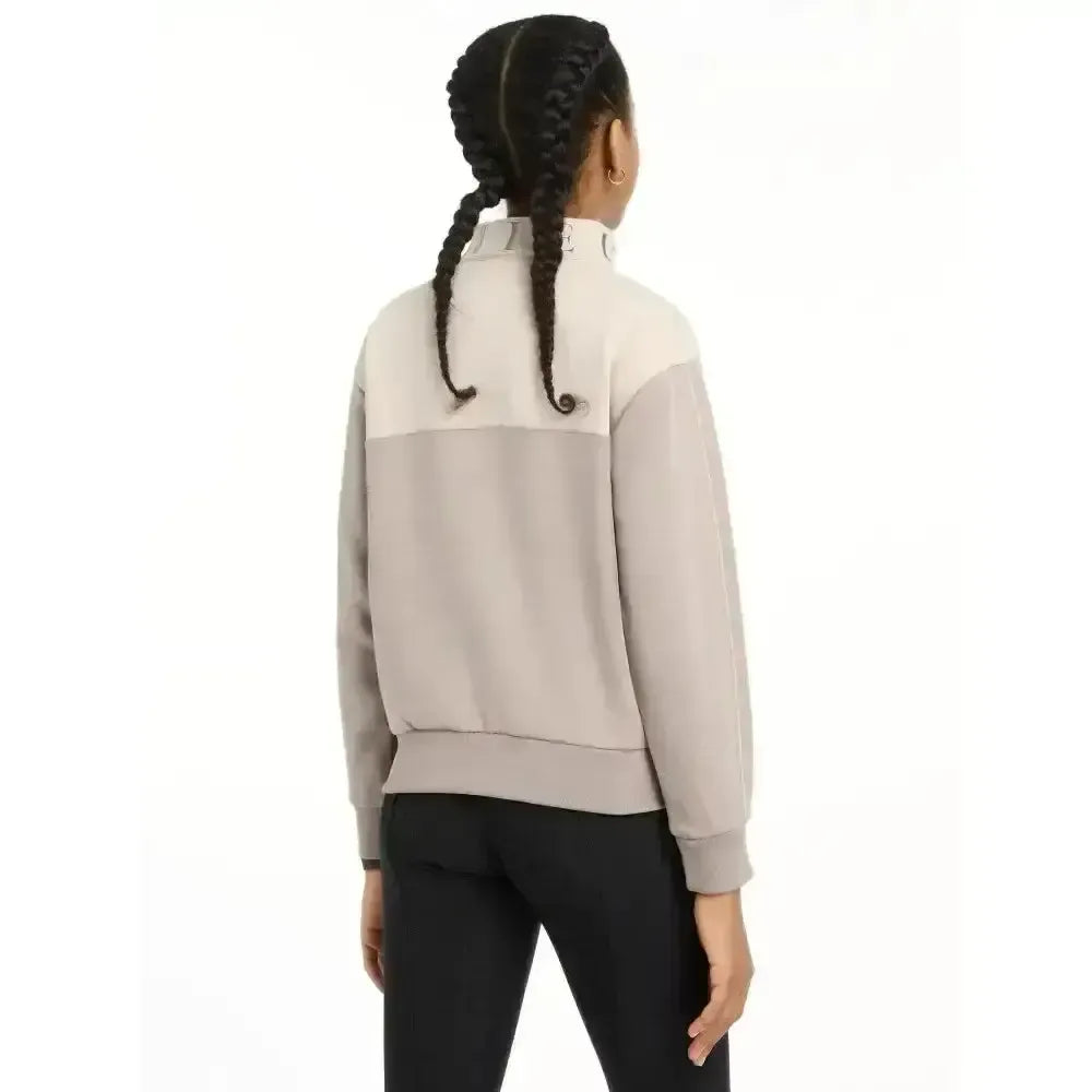 Lemieux Young Rider Kate Quarter Zip Sweat Ash/Stone 7-8 Years Ash / Stone Coats & Jackets