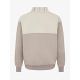 Two-tone Lemieux Young Rider Kate Quarter Zip Sweat in Ash and Stone colors