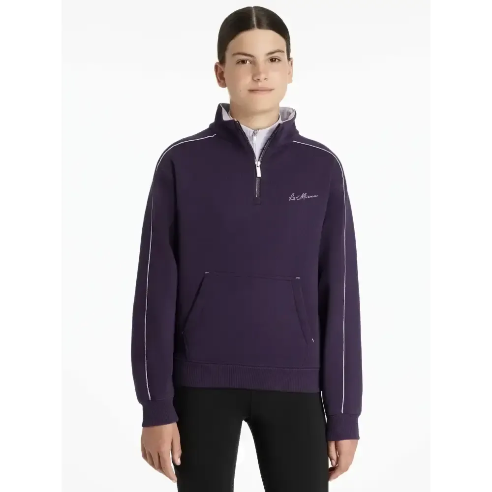 Lemieux Young Rider Kate Quarter Zip Sweat Juniper/Lilac Juniper/Lilac 7-8 years Jumpers