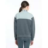 Lemieux Young Rider Kate Quarter Zip Sweat Petrol/Glacier - Jumpers & Hoodies