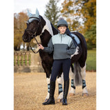 Lemieux Young Rider Kate Quarter Zip Sweat Petrol/Glacier - Jumpers & Hoodies