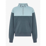 Lemieux Young Rider Kate Quarter Zip Sweat Petrol/Glacier - Jumpers & Hoodies