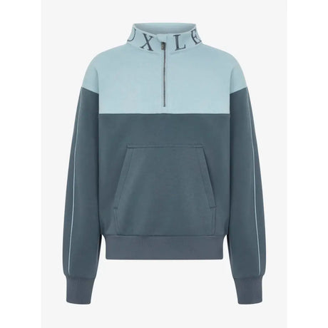 Lemieux Young Rider Kate Quarter Zip Sweat Petrol/Glacier - Jumpers & Hoodies