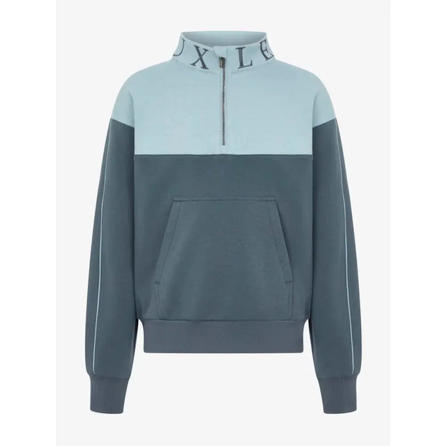 Lemieux Young Rider Kate Quarter Zip Sweat Petrol/Glacier - Jumpers & Hoodies