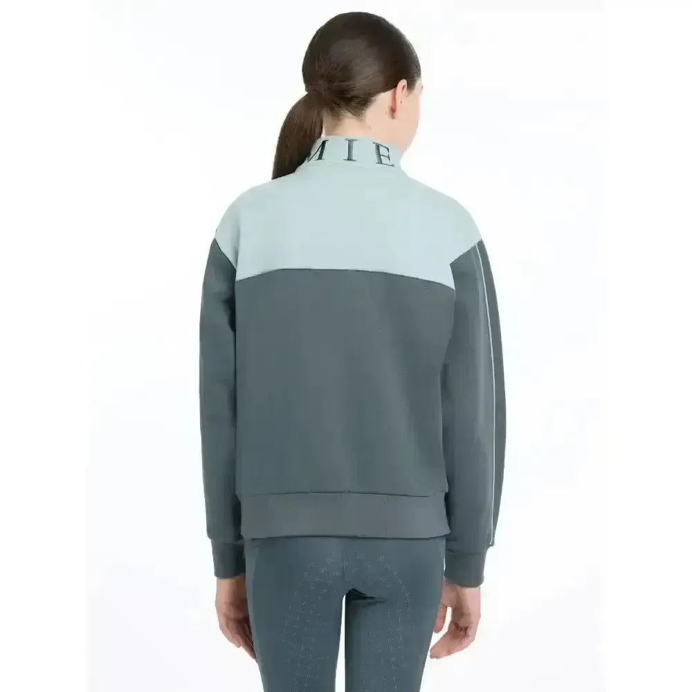 Lemieux Young Rider Kate Quarter Zip Sweat Petrol/Glacier 7-8 Years Petrol /glacier Blue Jumpers & Hoodies